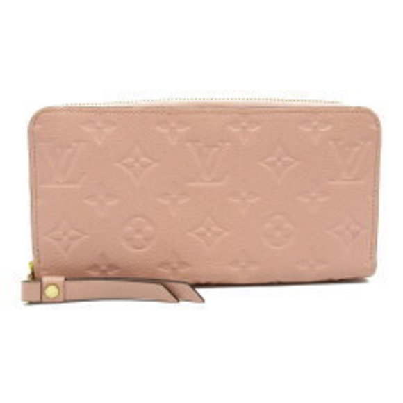 Louis Vuitton Zippy Wallet Long Leather Empreinte Pink - Picture 1 of 8